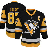Sidney Crosby Pittsburgh Penguins Youth Captain Patch Home Replica Player Jersey