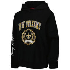 NFL New Orleans Saints Tommy Hilfiger Women's Becca Drop Shoulder Pullover Hoodie