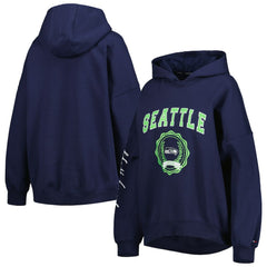 NFL Seattle Seahawks Tommy Hilfiger Women's Becca Drop Shoulder Pullover Hoodie