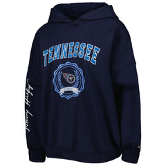 NFL Tennessee Titans Tommy Hilfiger Women's Becca Drop Shoulder Pullover Hoodie