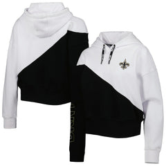 NFL New Orleans Saints DKNY Sport Women's Bobbi Color Blocked Pullover Hoodie