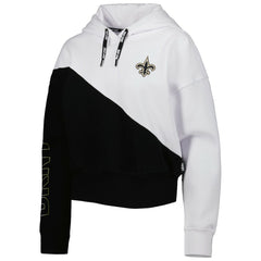 NFL New Orleans Saints DKNY Sport Women's Bobbi Color Blocked Pullover Hoodie