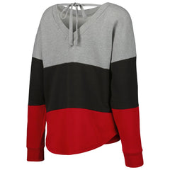 NFL Tampa Bay Buccaneers Touch Women's Outfield Deep V-Back Waist Length Pullover Sweatshirt