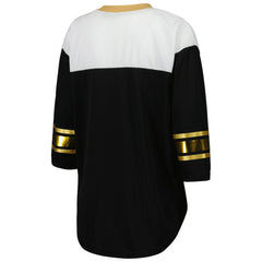 NFL New Orleans Saints G-III 4Her by Carl Banks Women's Double Team 3/4-Sleeve Lace-Up T-Shirt