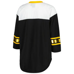 NFL Pittsburgh Steelers G-III 4Her by Carl Banks Women's Double Team 3/4-Sleeve Lace-Up T-Shirt