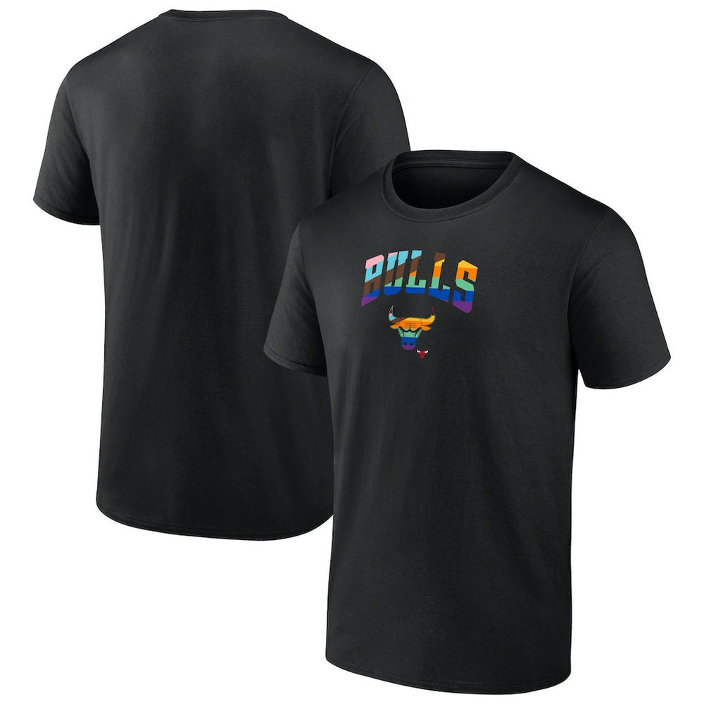 Chicago Bulls Logo Pride T-Shirt sale - Black sale