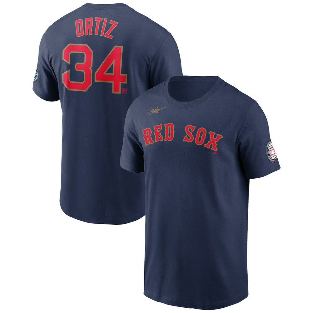 David Ortiz Boston Red Sox Name & Number T-Shirt - Navy | Nike