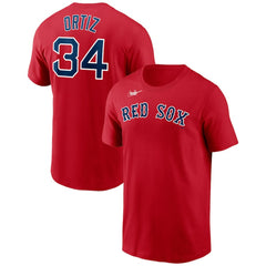 David Ortiz Boston Red Sox Name & Number T-Shirt - Red | Nike