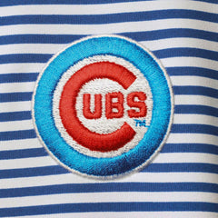 Chicago Cubs Tommy Bahama Women's Aubrey Stripe Block IslandZone Half-Zip Jacket - Royal