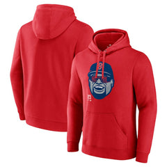 David Ortiz Boston Red Sox Big Papi Portrait Fitted Pullover Hoodie - Red