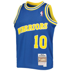 Tim Hardaway Golden State Warriors Youth 1990/91 Hardwood Classics Swingman Jersey sale - Royal | Mitchell & Ness on sale