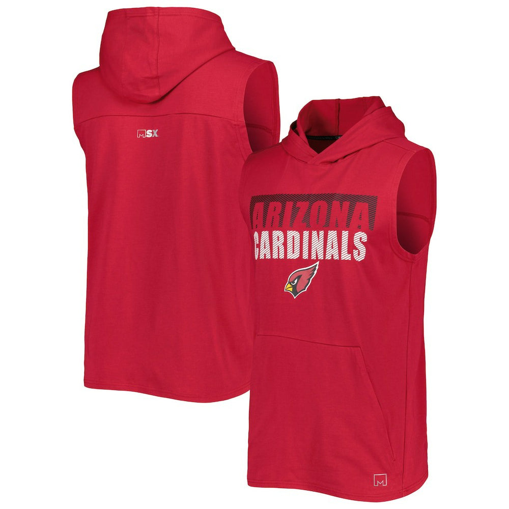 NFL Arizona Cardinals MSX by Michael Strahan Relay Sleeveless Pullover Hoodie