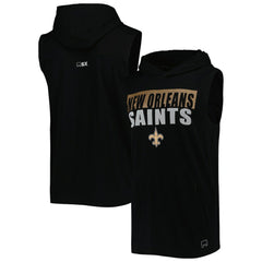 NFL New Orleans Saints MSX by Michael Strahan Relay Sleeveless Pullover Hoodie