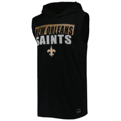 NFL New Orleans Saints MSX by Michael Strahan Relay Sleeveless Pullover Hoodie