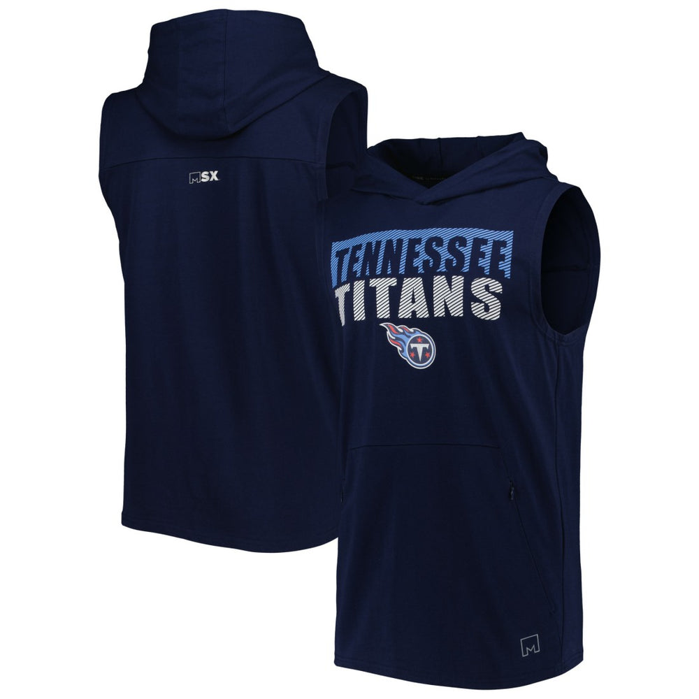 NFL Tennessee Titans MSX by Michael Strahan Relay Sleeveless Pullover Hoodie