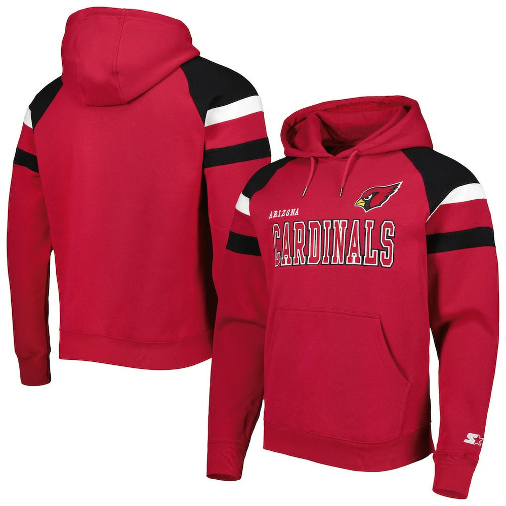 NFL Arizona Cardinals Starter Draft Fleece Raglan Pullover Hoodie
