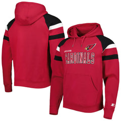 NFL Arizona Cardinals Starter Draft Fleece Raglan Pullover Hoodie