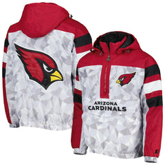 NFL Arizona Cardinals Starter Thursday Night Gridiron Raglan Half-Zip Hooded Jacket