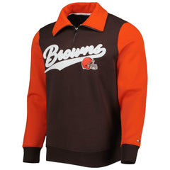NFL Cleveland Browns Tommy Hilfiger Aiden Quarter-Zip Sweatshirt