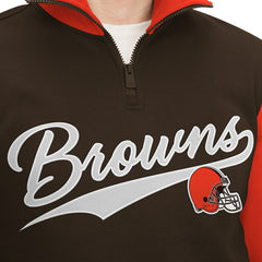 NFL Cleveland Browns Tommy Hilfiger Aiden Quarter-Zip Sweatshirt