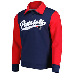 NFL New England Patriots Tommy Hilfiger Aiden Quarter-Zip Sweatshirt