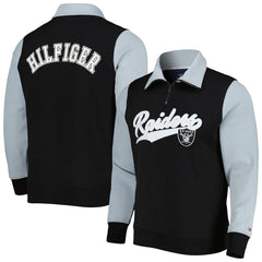 NFL Las Vegas Raiders Tommy Hilfiger Aiden Quarter-Zip Sweatshirt