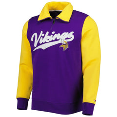 NFL Minnesota Vikings Tommy Hilfiger Aiden Quarter-Zip Sweatshirt