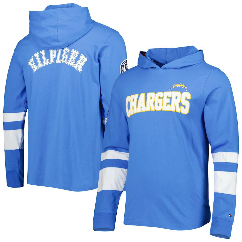 NFL Los Angeles Chargers Tommy Hilfiger Alex Long Sleeve Hoodie T-Shirt