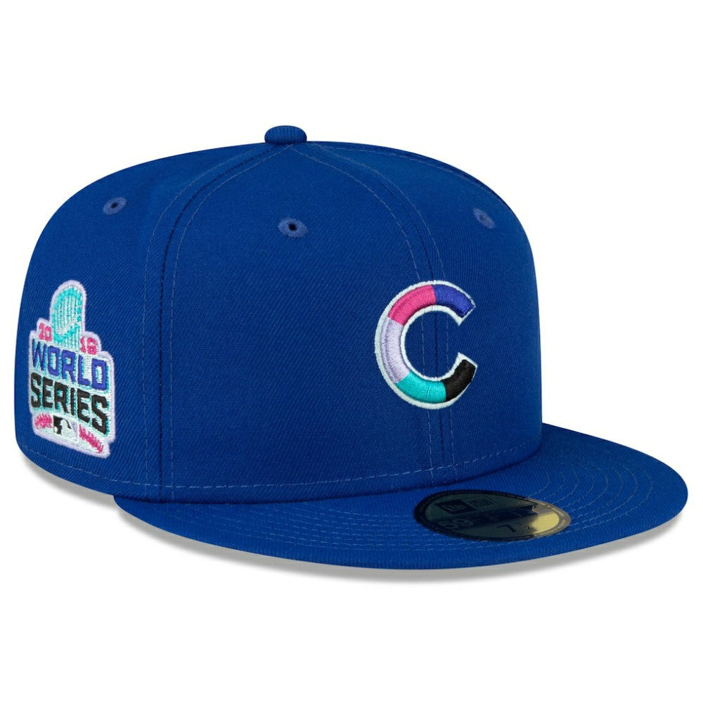Chicago Cubs 2016 World Series Polar Lights 59FIFTY Fitted Hat - Royal | New Era