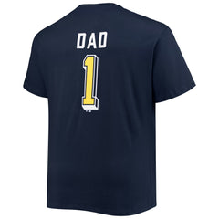 Milwaukee Brewers Big & Tall Father's Day #1 Dad T-Shirt - Navy