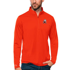 NFL Cleveland Browns Antigua Tribute Quarter-Zip Lightweight Pullover Top