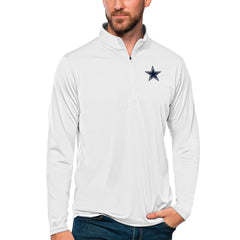 NFL Dallas Cowboys Antigua Tribute Quarter-Zip Lightweight Pullover Top