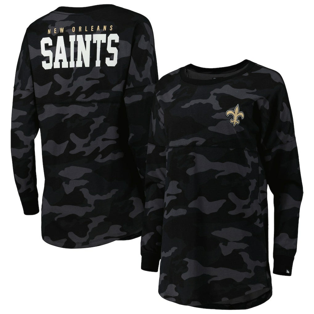 NFL New Orleans Saints Women's Camo Long Sleeve T-Shirt