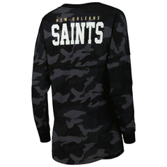 NFL New Orleans Saints Women's Camo Long Sleeve T-Shirt