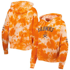 NFL Cleveland Browns Women's Cloud Dye Fleece Pullover Hoodie
