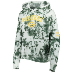 NFL Green Bay Packers Women's Cloud Dye Fleece Pullover Hoodie