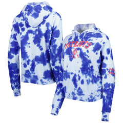 NFL New England Patriots Women's Cloud Dye Fleece Pullover Hoodie