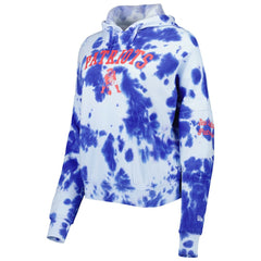 NFL New England Patriots Women's Cloud Dye Fleece Pullover Hoodie