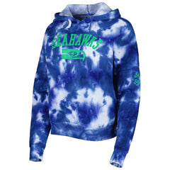 NFL Seattle Seahawks Women's Cloud Dye Fleece Pullover Hoodie