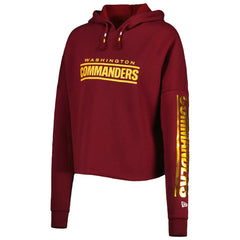 NFL Washington Commanders Women's Foil Sleeve Pullover Hoodie