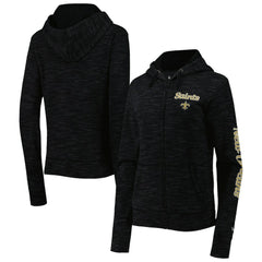 NFL New Orleans Saints Women's Reverse Space-Dye Full-Zip Hoodie