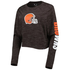 NFL Cleveland Browns Women's Crop Long Sleeve T-Shirt