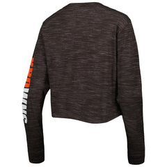 NFL Cleveland Browns Women's Crop Long Sleeve T-Shirt