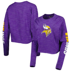 NFL Minnesota Vikings Women's Crop Long Sleeve T-Shirt