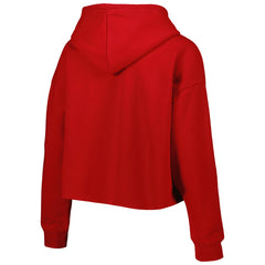 NFL Tampa Bay Buccaneers Cuce Women's Crystal Logo Cropped Pullover Hoodie