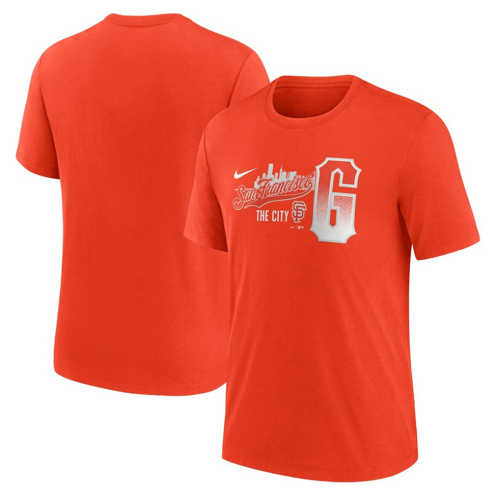 San Francisco Giants City Connect Tri-Blend T-Shirt - Orange | Nike