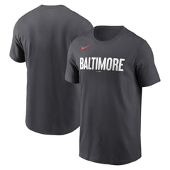 Baltimore Orioles City Connect Wordmark T-Shirt - Black | Nike