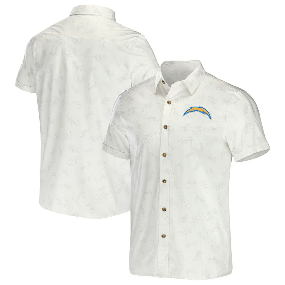 NFL Los Angeles Chargers NFL x Darius Rucker Collection Woven Button-Up T-Shirt