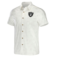 NFL Las Vegas Raiders NFL x Darius Rucker Collection Woven Button-Up T-Shirt