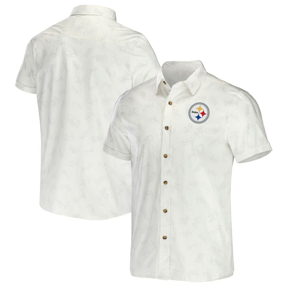 NFL Pittsburgh Steelers NFL x Darius Rucker Collection Woven Button-Up T-Shirt